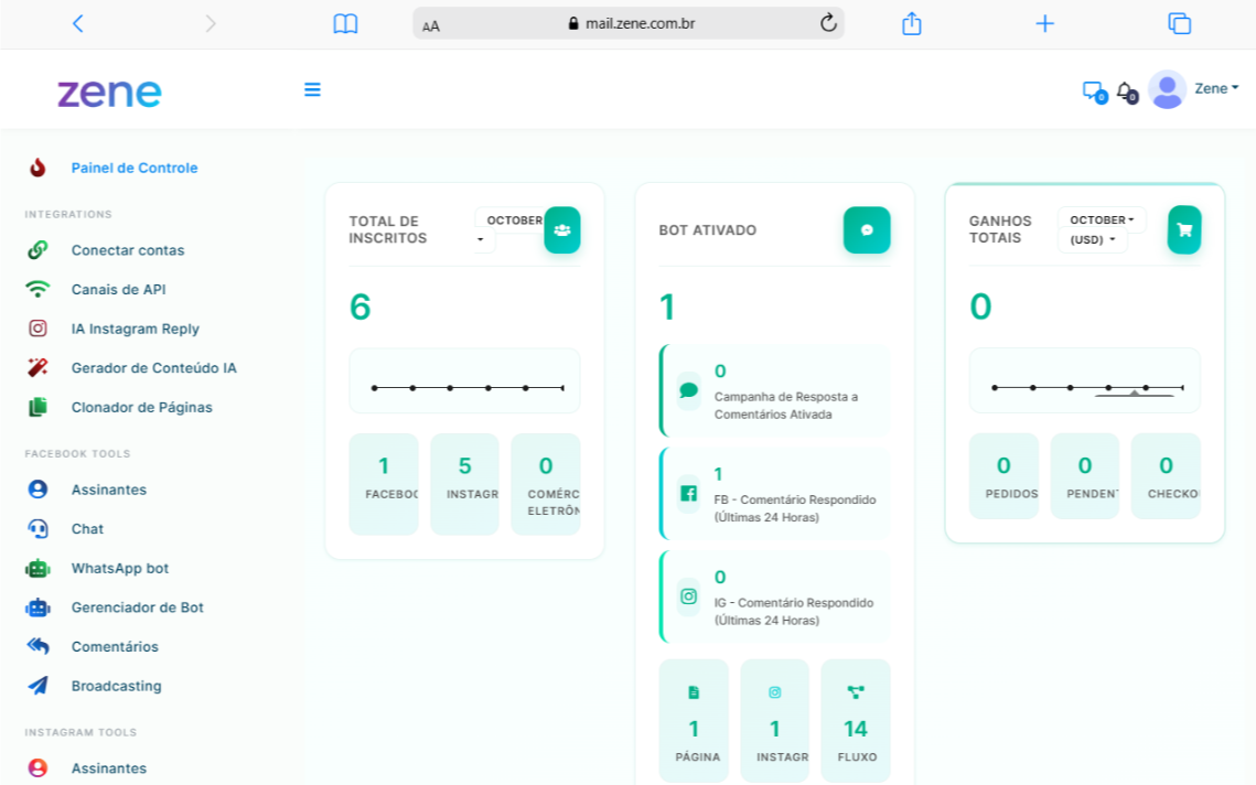 Automação e IA para Facebook e Instagram